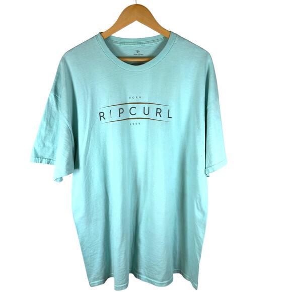 Rip Curl Big Spellout Logo T-shirt Men’s XXL - Streetwear Skater Urban Preppy - Picture 1 of 9